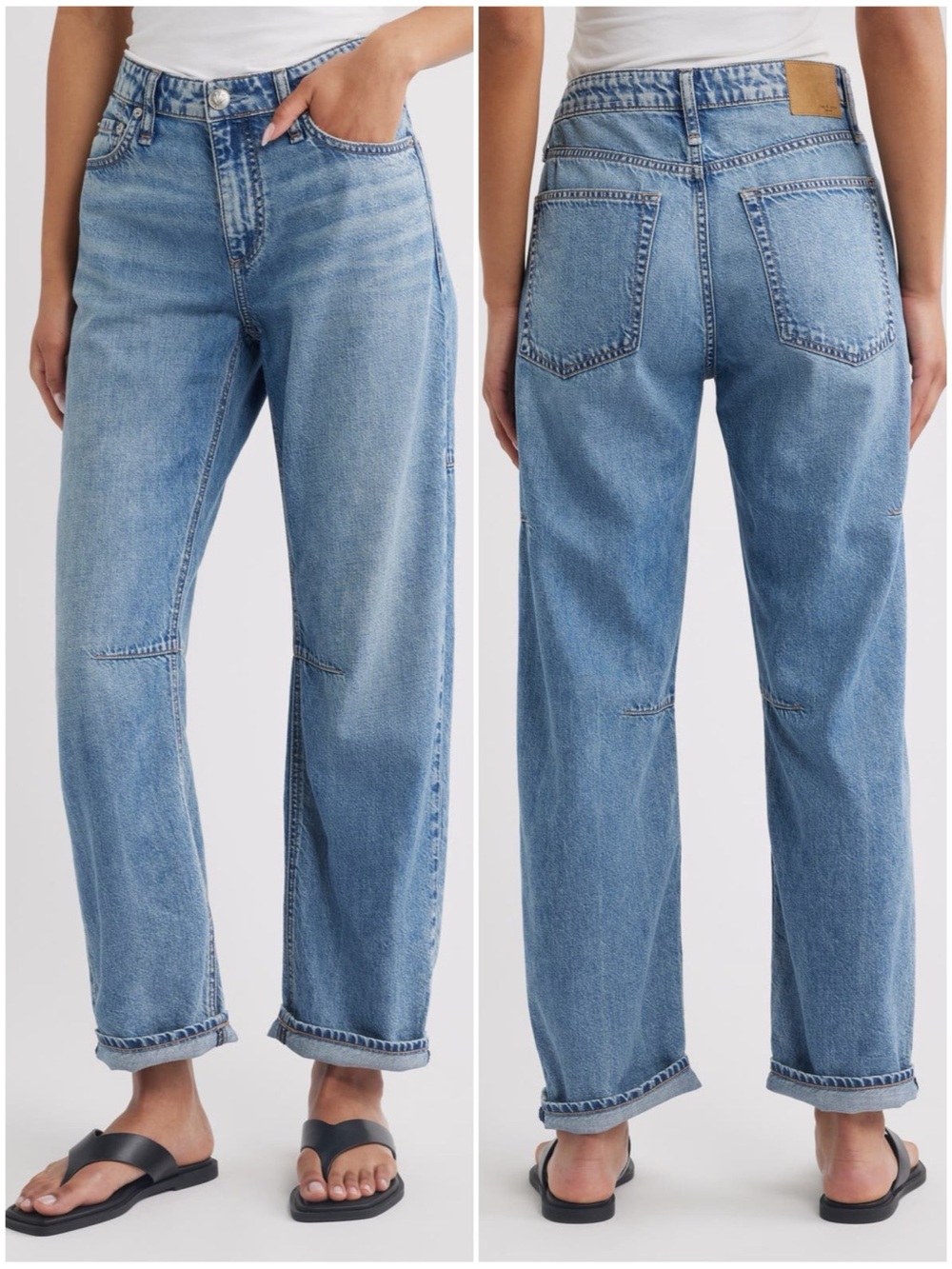 RAG & BONE Women Size 30 Orian Featherweight Stevie Mid Rise Slim Tapered Jeans